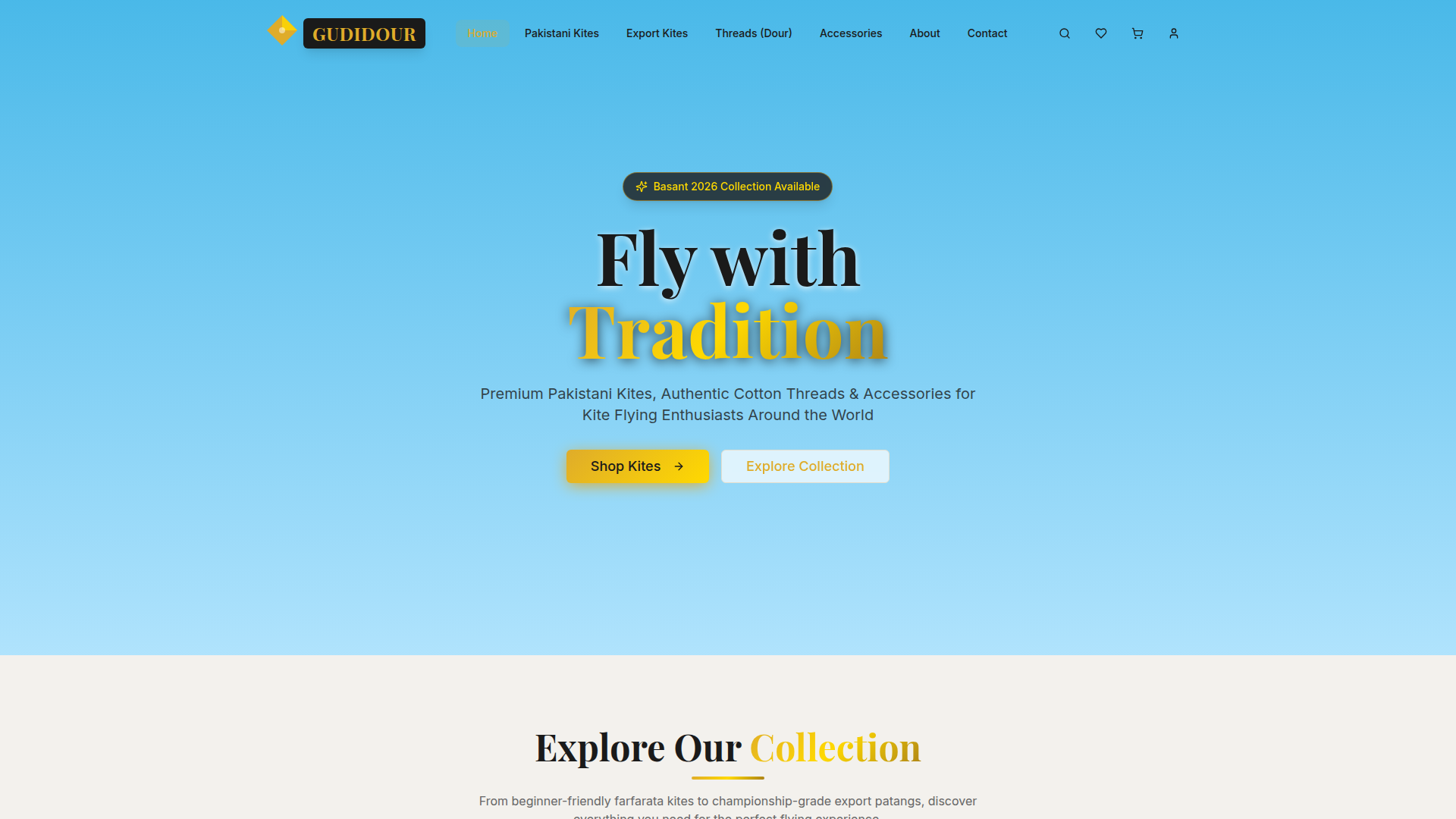Gudi Dour website screenshot
